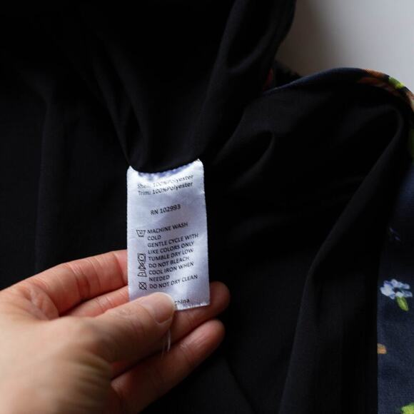 Adam Lippes x RTR Floral Shirt Dress - Size 0 - Picture 8 of 10